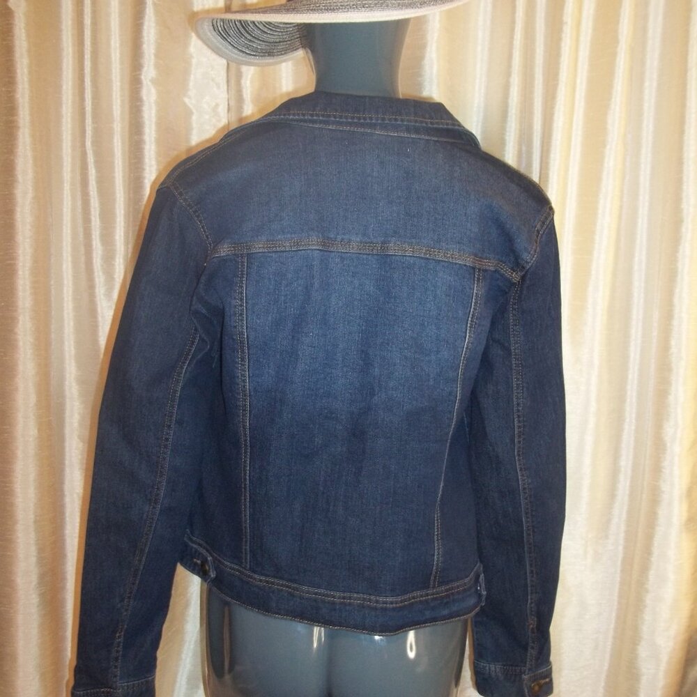 ARTISAN NY Jean Jacket Women's L - Denim Trucker's Jacket - Picture 3 of 7